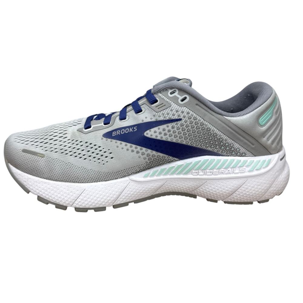 Brooks Adrenaline GTS 22 Womens Size 8 Wide Running Shoes Gray Blue